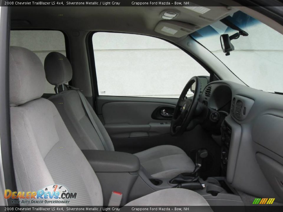 2008 Chevrolet TrailBlazer LS 4x4 Silverstone Metallic / Light Gray Photo #7