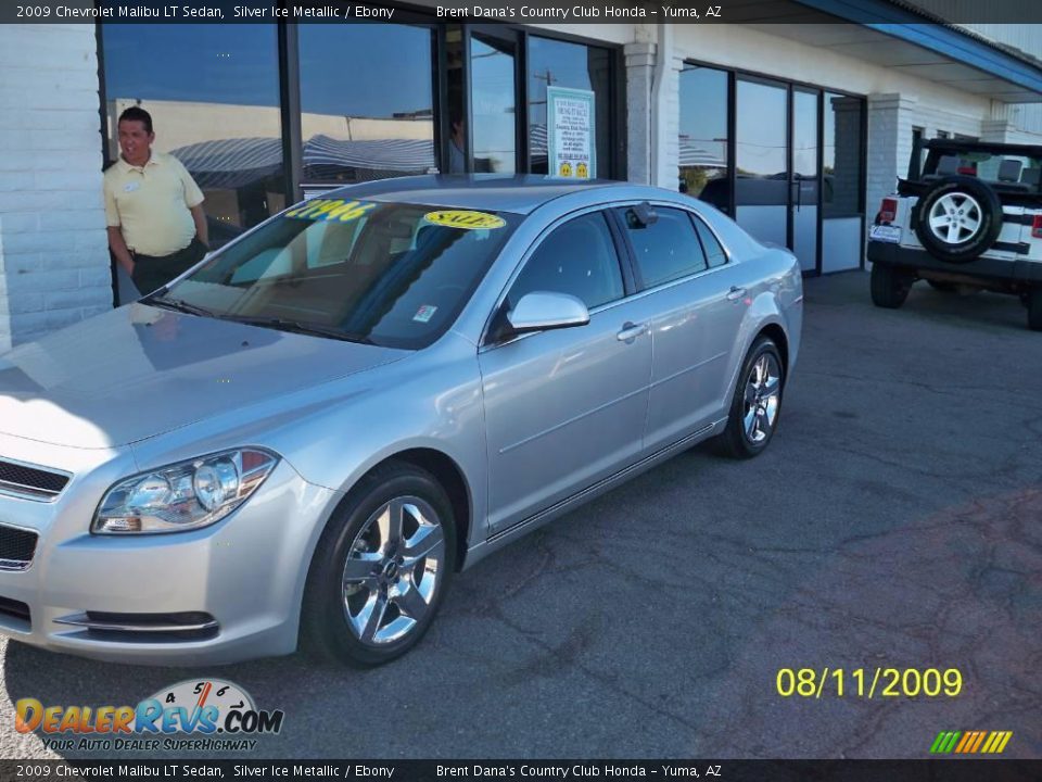 2009 Chevrolet Malibu LT Sedan Silver Ice Metallic / Ebony Photo #1