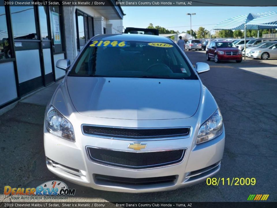 2009 Chevrolet Malibu LT Sedan Silver Ice Metallic / Ebony Photo #2