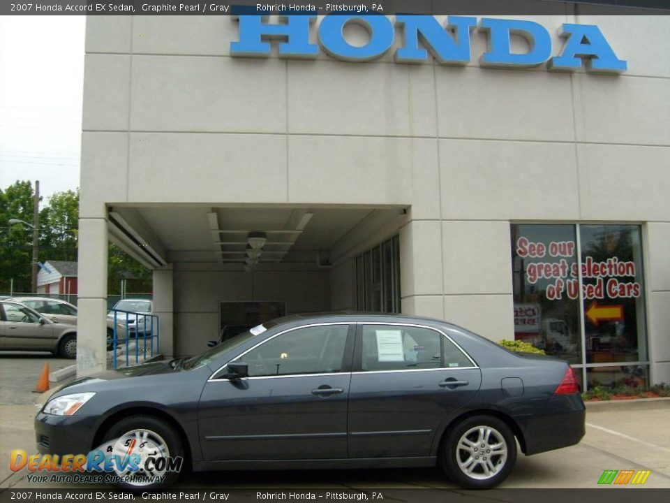 2007 Honda Accord EX Sedan Graphite Pearl / Gray Photo #1