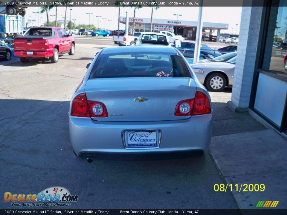 2009 Chevrolet Malibu LT Sedan Silver Ice Metallic / Ebony Photo #3