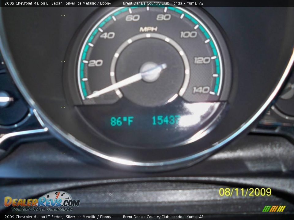 2009 Chevrolet Malibu LT Sedan Silver Ice Metallic / Ebony Photo #6