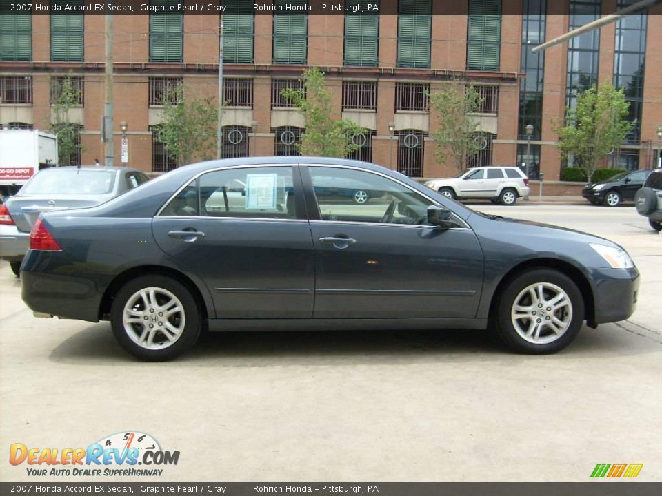 2007 Honda Accord EX Sedan Graphite Pearl / Gray Photo #5