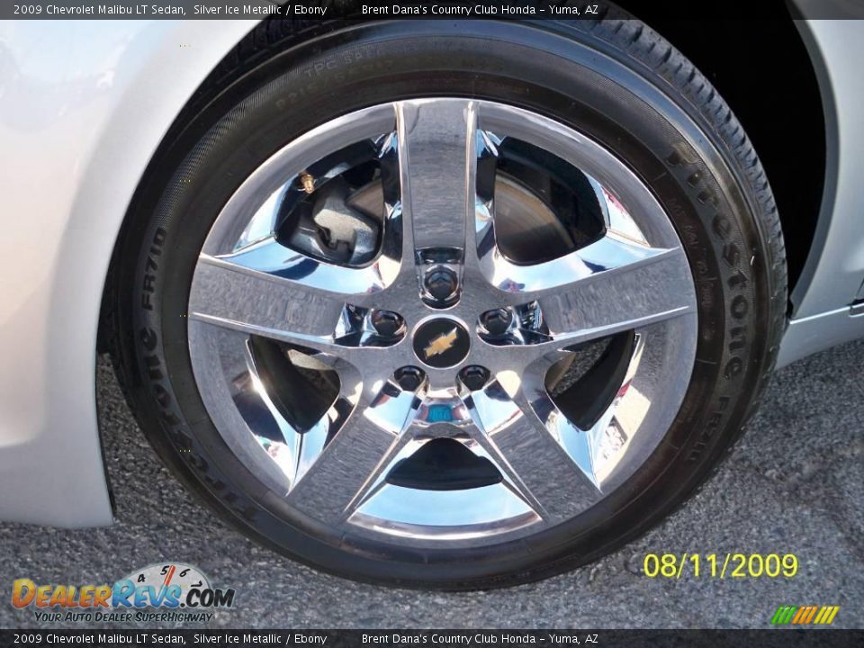 2009 Chevrolet Malibu LT Sedan Silver Ice Metallic / Ebony Photo #8