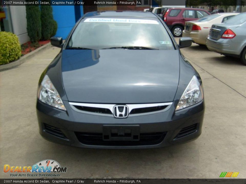 2007 Honda Accord EX Sedan Graphite Pearl / Gray Photo #7