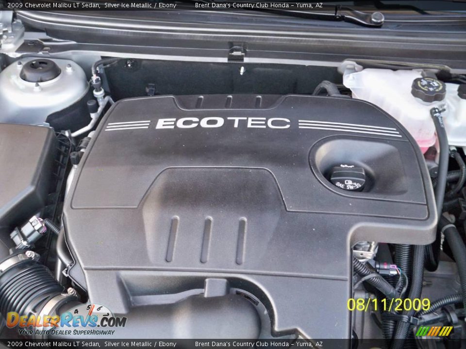 2009 Chevrolet Malibu LT Sedan Silver Ice Metallic / Ebony Photo #9