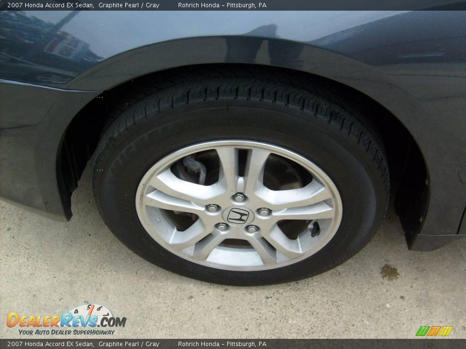 2007 Honda Accord EX Sedan Graphite Pearl / Gray Photo #9