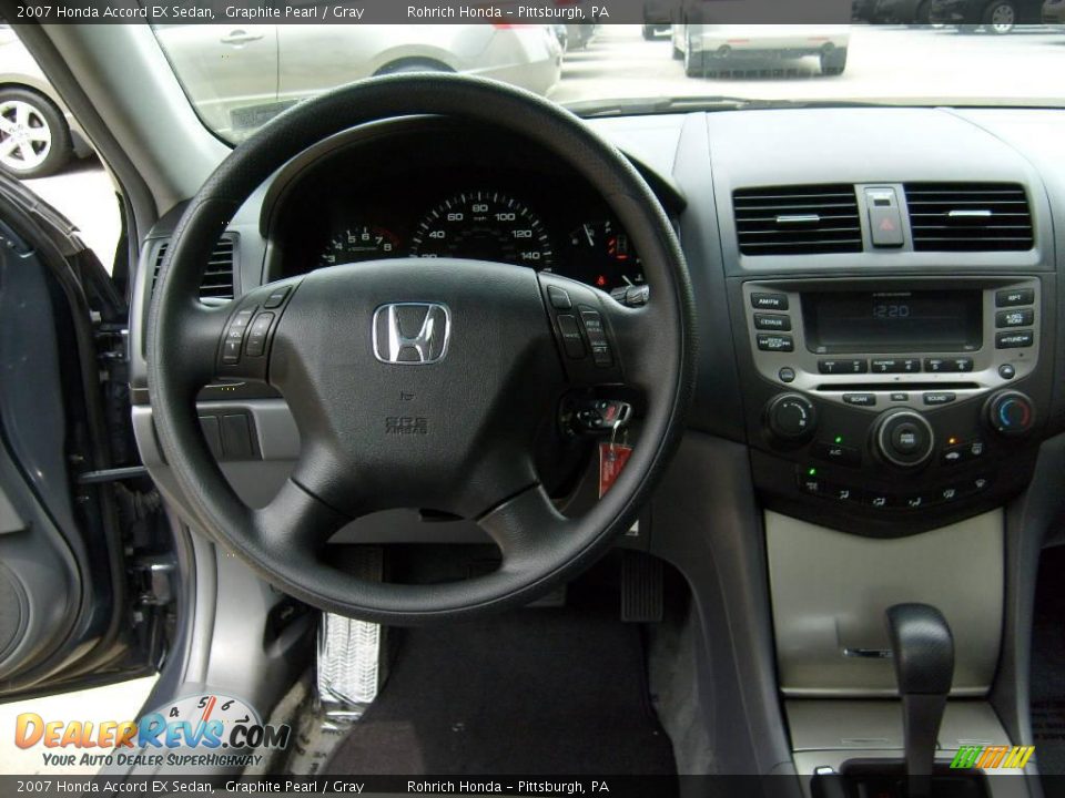 2007 Honda Accord EX Sedan Graphite Pearl / Gray Photo #15