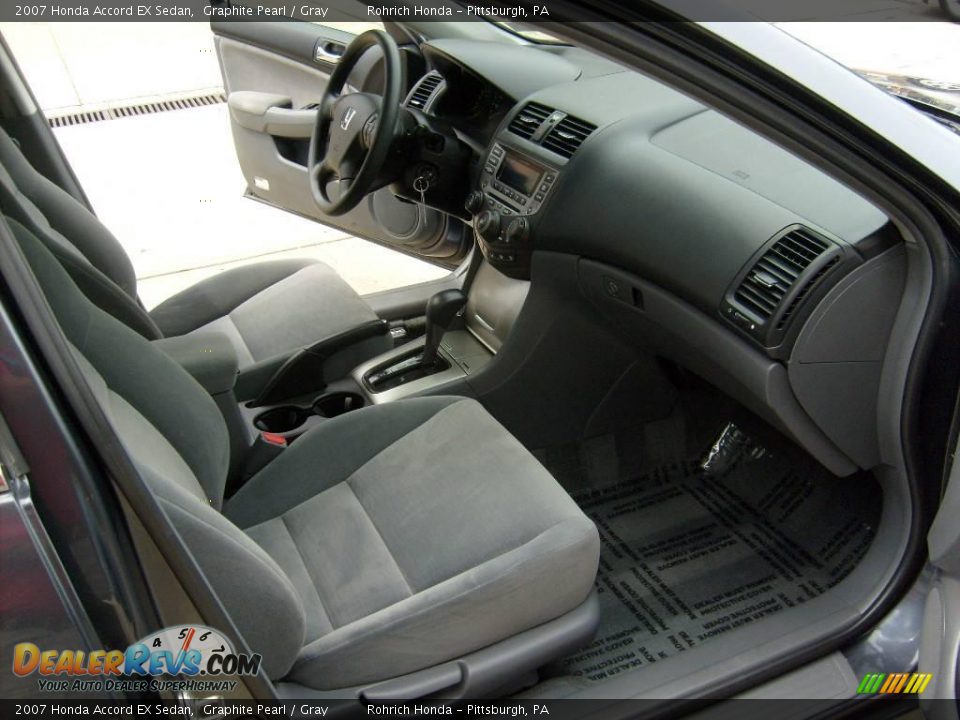 2007 Honda Accord EX Sedan Graphite Pearl / Gray Photo #17