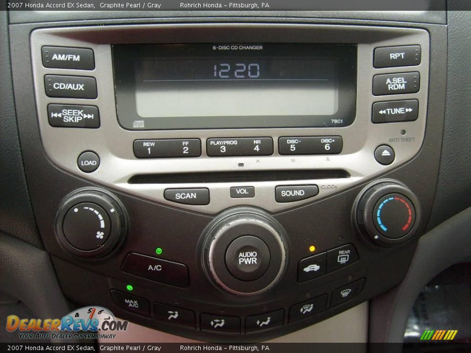 2007 Honda Accord EX Sedan Graphite Pearl / Gray Photo #19