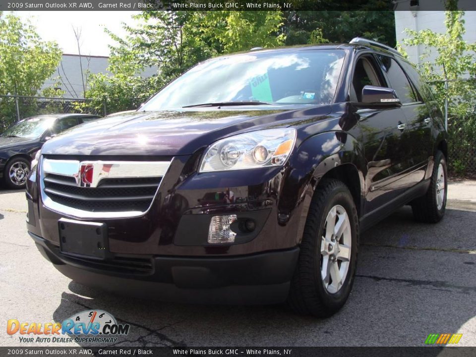 2009 Saturn Outlook XR AWD Garnet Red / Black Photo #1