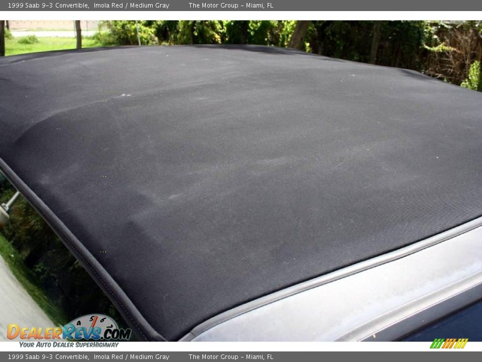 1999 Saab 9-3 Convertible Imola Red / Medium Gray Photo #17