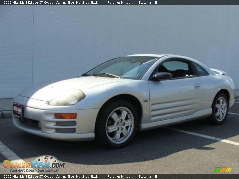 2002 Mitsubishi Eclipse GT Coupe Sterling Silver Metallic / Black Photo #1