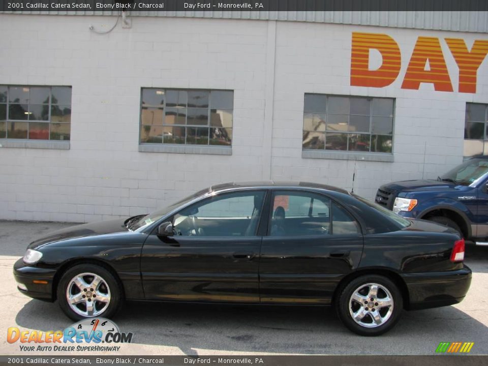 2001 Cadillac Catera Sedan Ebony Black / Charcoal Photo #2