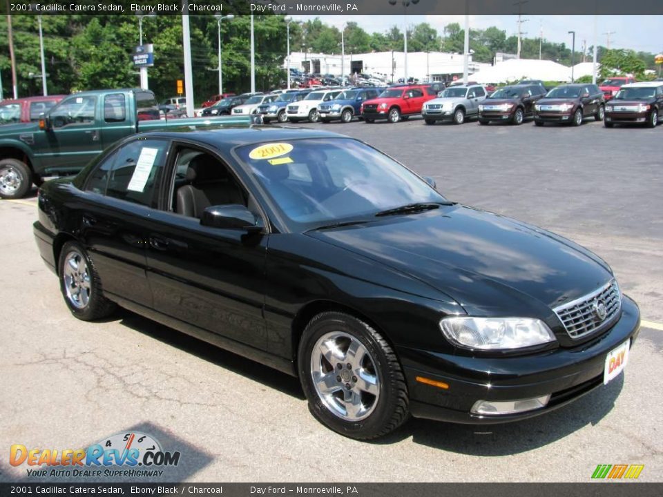 2001 Cadillac Catera Sedan Ebony Black / Charcoal Photo #4