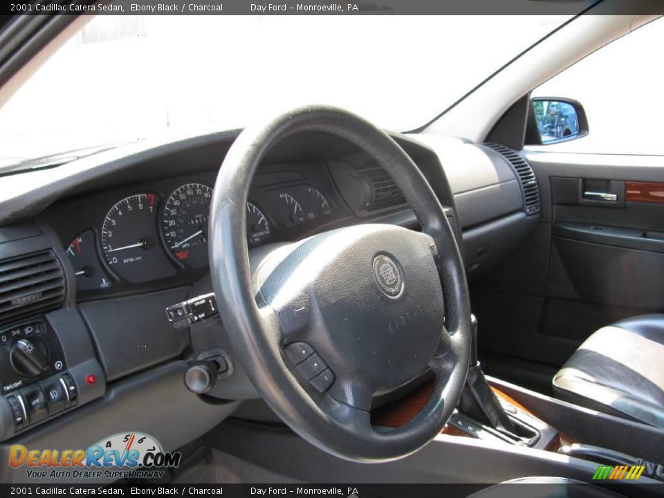 2001 Cadillac Catera Sedan Ebony Black / Charcoal Photo #8