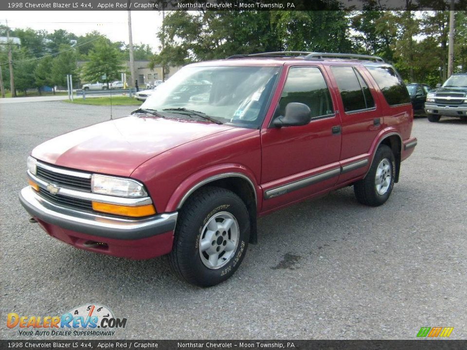 1998 Chevrolet Blazer LS 4x4 Apple Red / Graphite Photo #1