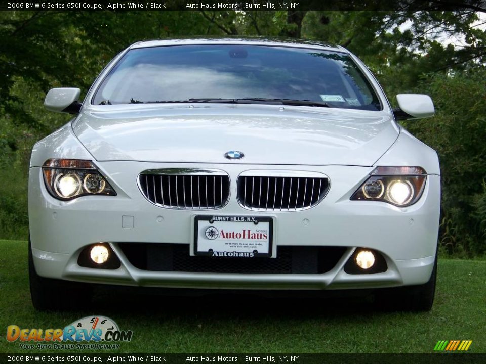 2006 BMW 6 Series 650i Coupe Alpine White / Black Photo #2