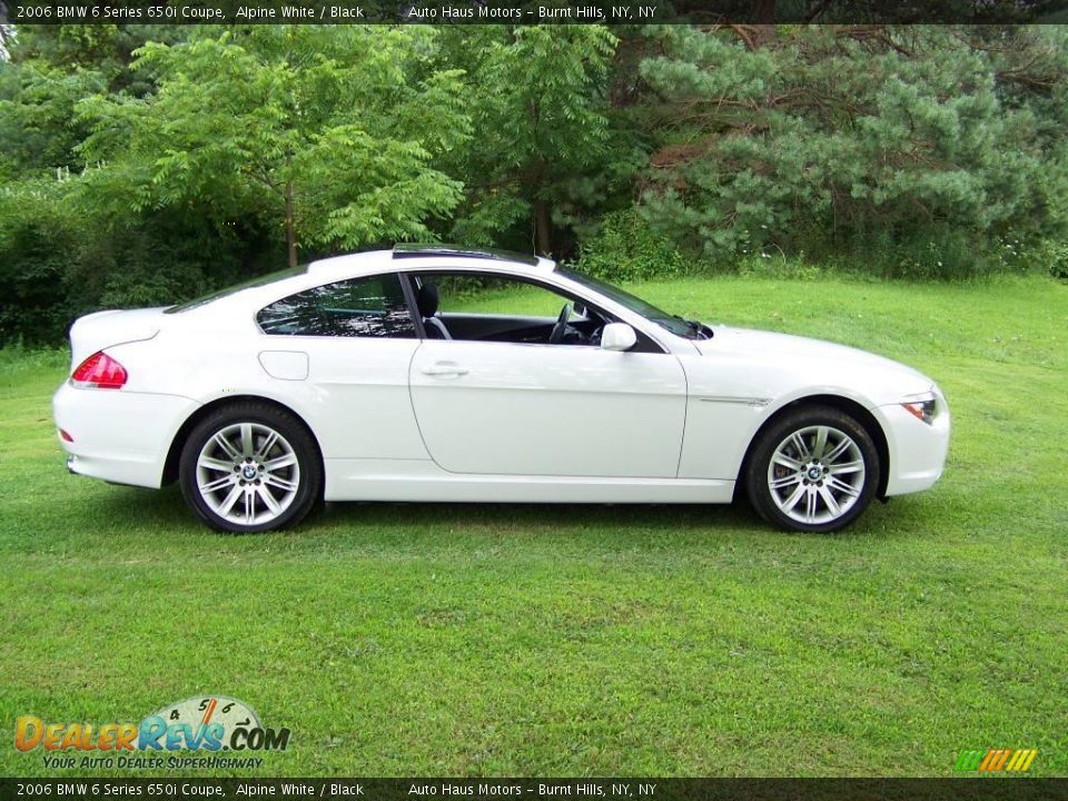 2006 BMW 6 Series 650i Coupe Alpine White / Black Photo #7