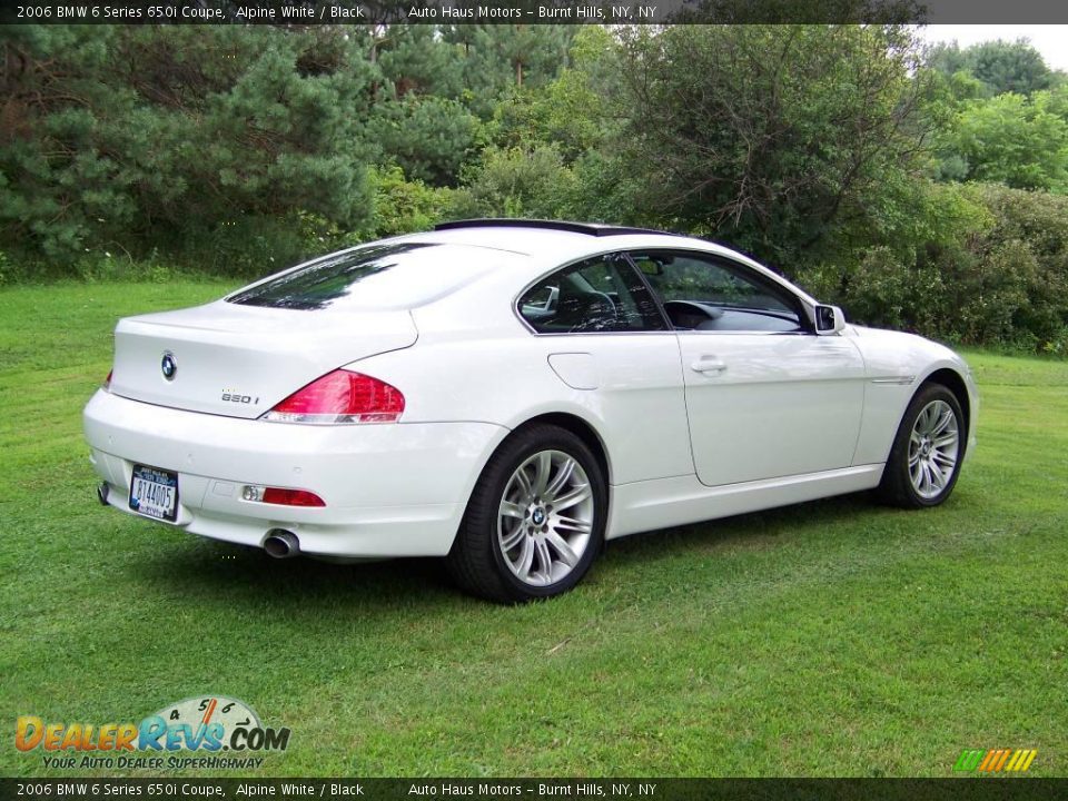 2006 BMW 6 Series 650i Coupe Alpine White / Black Photo #8