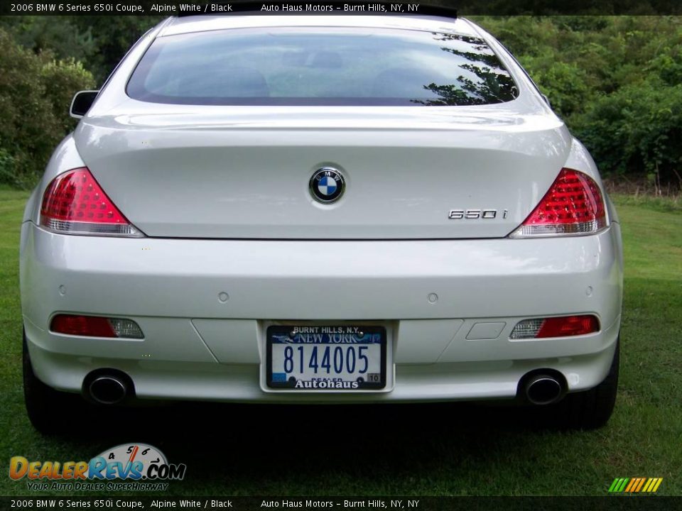 2006 BMW 6 Series 650i Coupe Alpine White / Black Photo #9