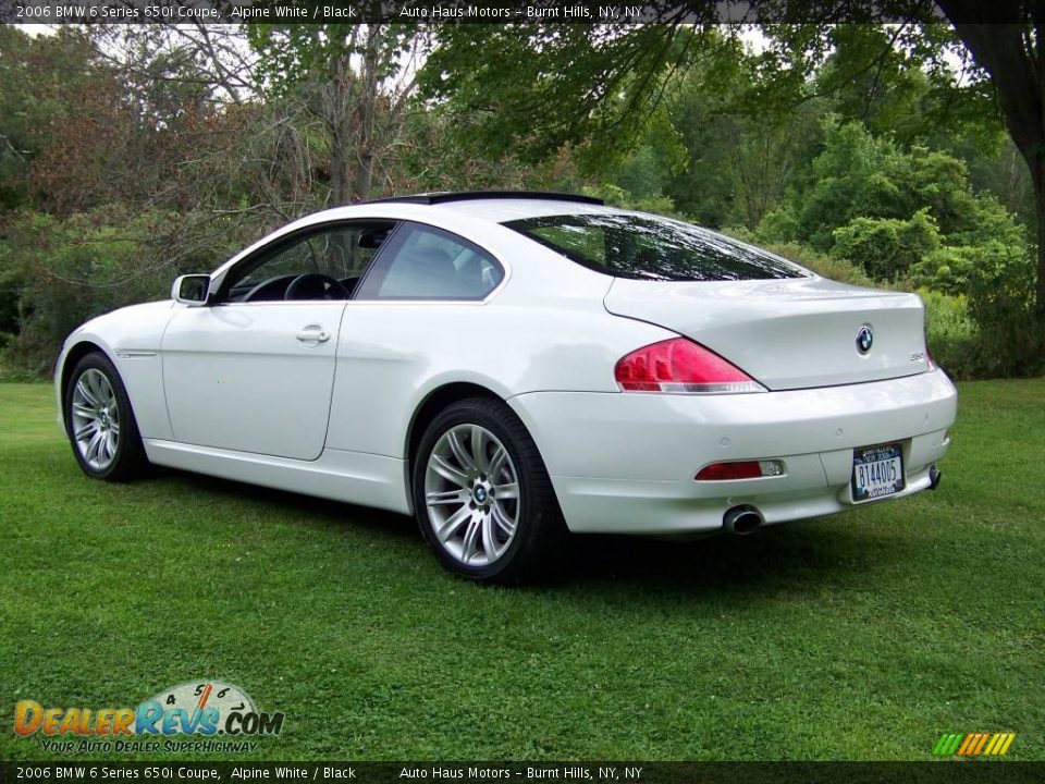 2006 BMW 6 Series 650i Coupe Alpine White / Black Photo #10