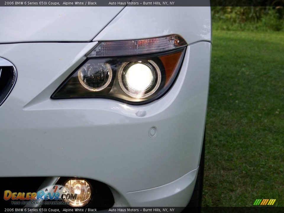 2006 BMW 6 Series 650i Coupe Alpine White / Black Photo #14