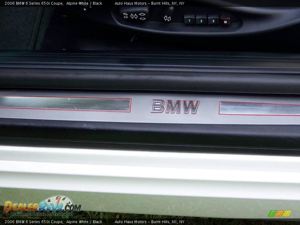 2006 BMW 6 Series 650i Coupe Alpine White / Black Photo #21