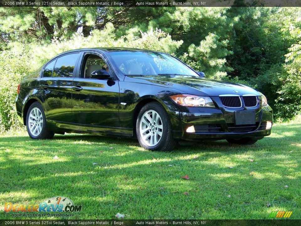 2006 BMW 3 Series 325xi Sedan Black Sapphire Metallic / Beige Photo #3
