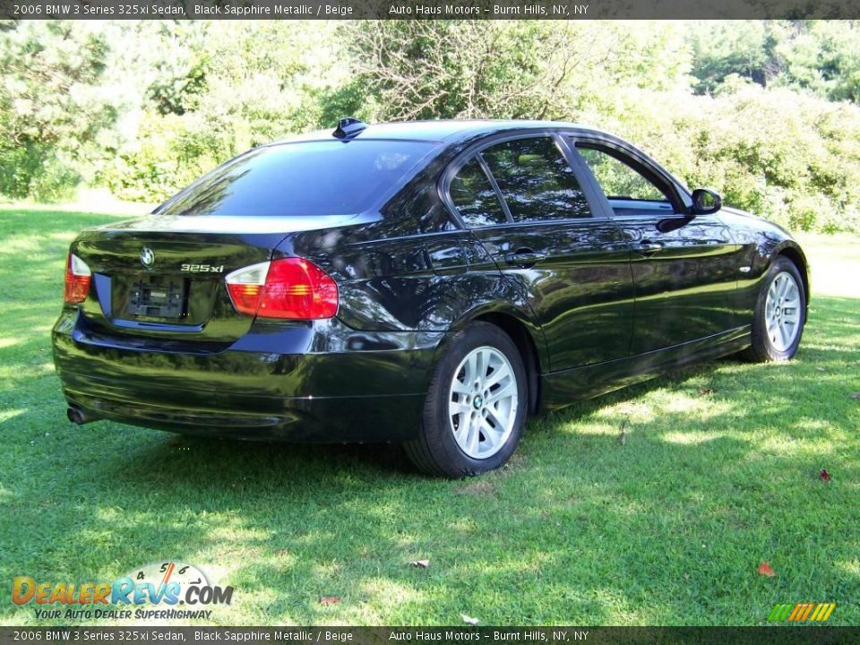 2006 BMW 3 Series 325xi Sedan Black Sapphire Metallic / Beige Photo #5