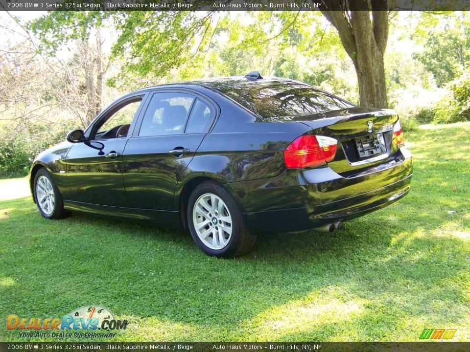 2006 BMW 3 Series 325xi Sedan Black Sapphire Metallic / Beige Photo #7