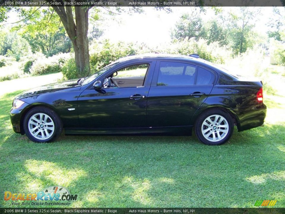 2006 BMW 3 Series 325xi Sedan Black Sapphire Metallic / Beige Photo #8