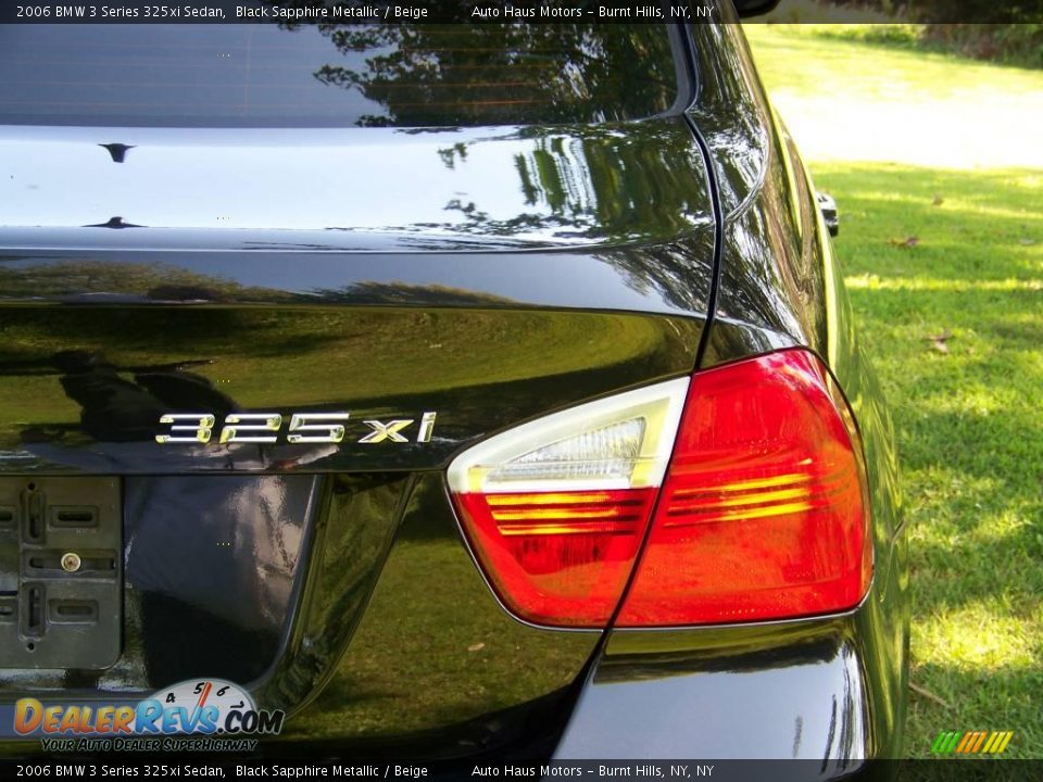 2006 BMW 3 Series 325xi Sedan Black Sapphire Metallic / Beige Photo #13