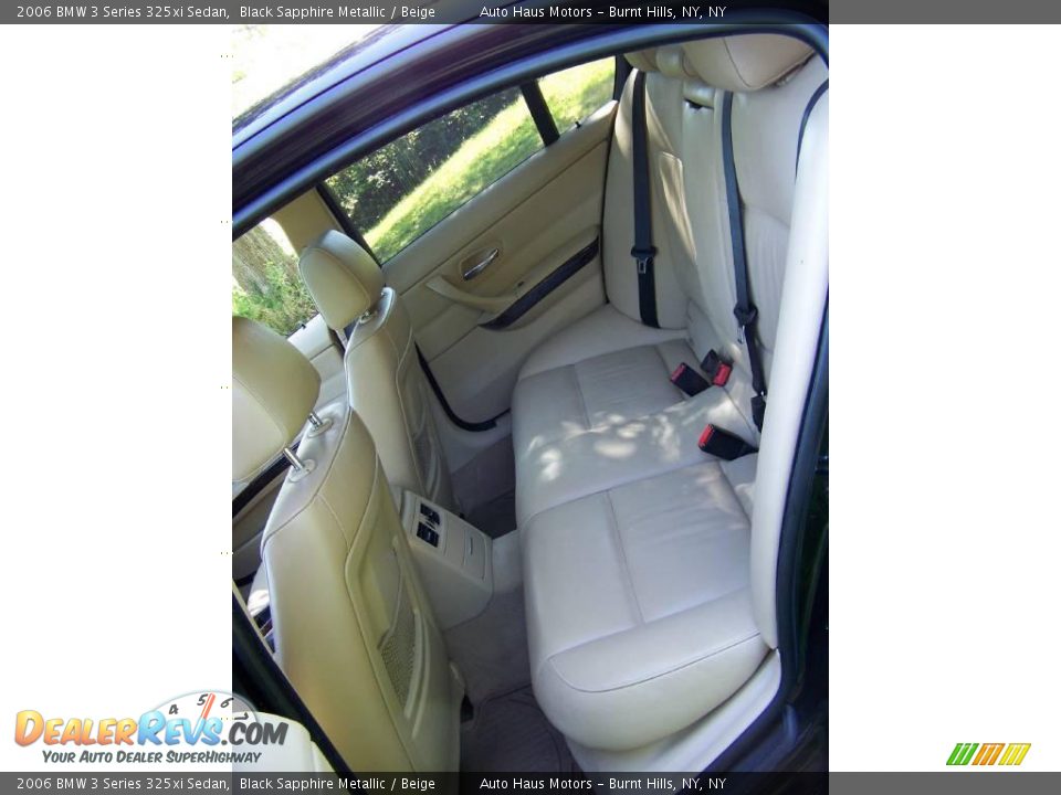 2006 BMW 3 Series 325xi Sedan Black Sapphire Metallic / Beige Photo #15