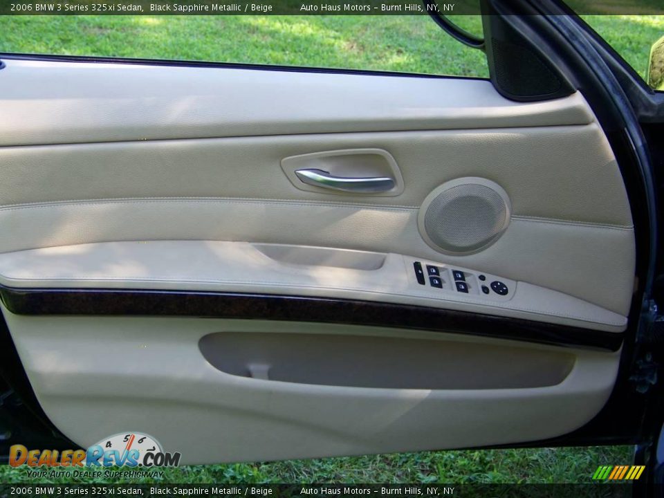 2006 BMW 3 Series 325xi Sedan Black Sapphire Metallic / Beige Photo #16