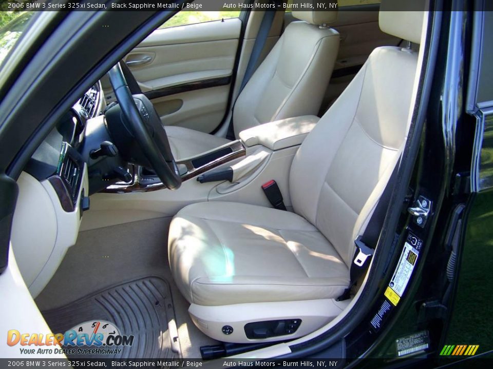 2006 BMW 3 Series 325xi Sedan Black Sapphire Metallic / Beige Photo #19