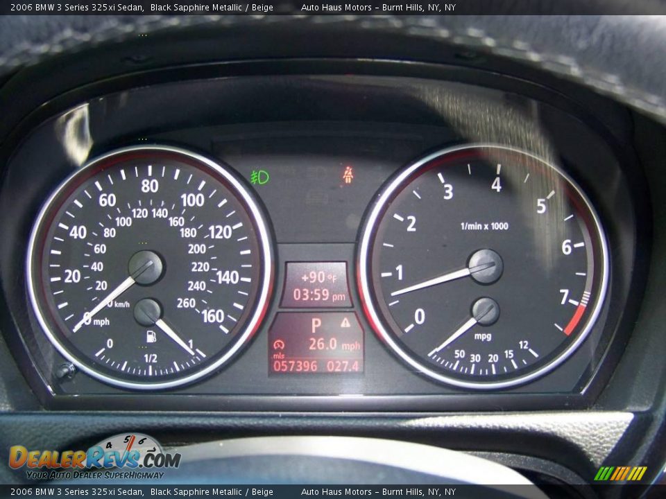 2006 BMW 3 Series 325xi Sedan Black Sapphire Metallic / Beige Photo #20