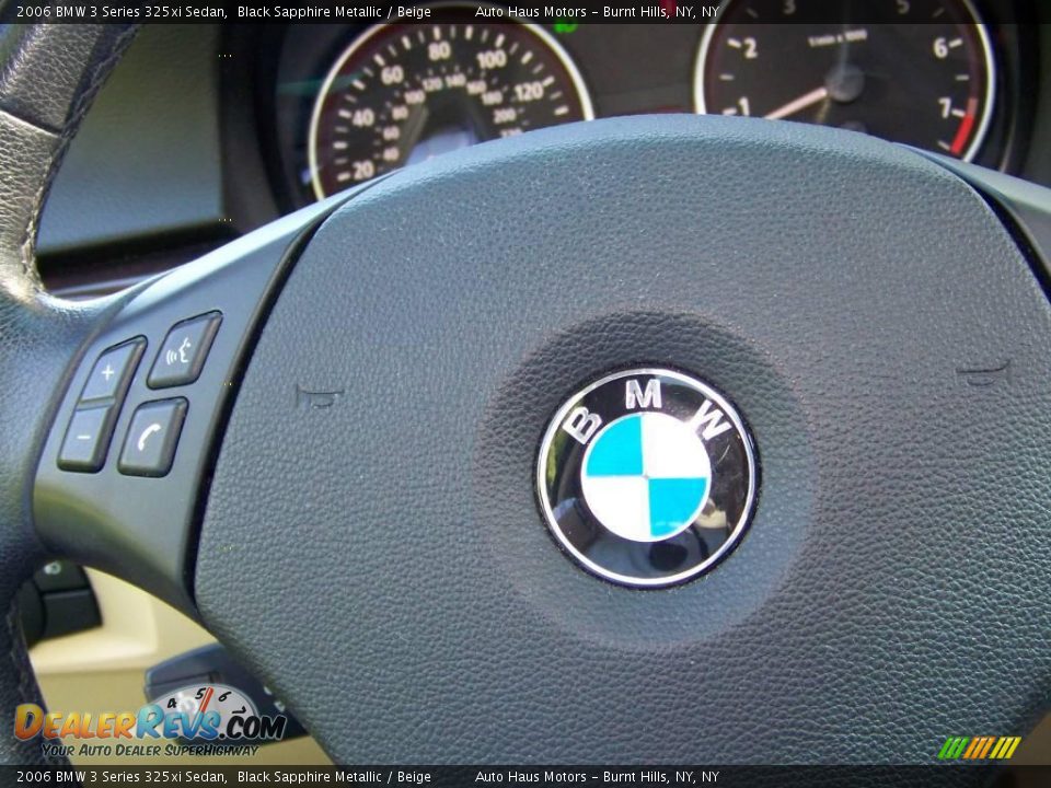 2006 BMW 3 Series 325xi Sedan Black Sapphire Metallic / Beige Photo #29