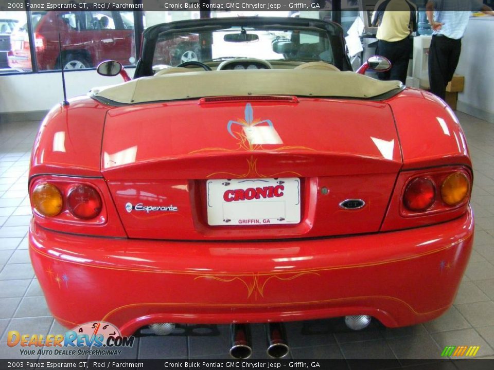 2003 Panoz Esperante GT Red / Parchment Photo #5