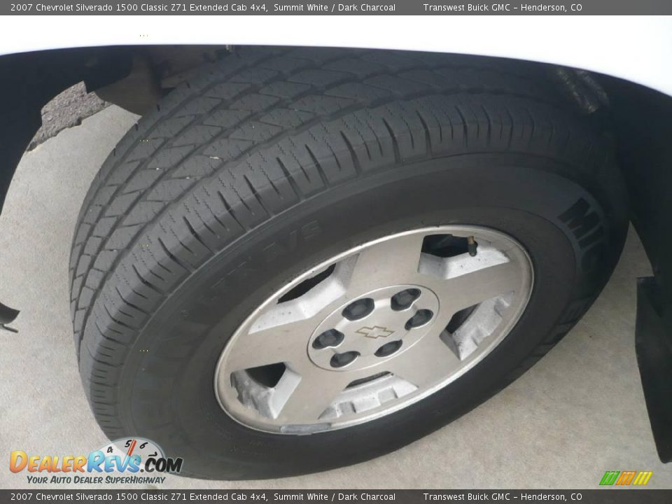 2007 Chevrolet Silverado 1500 Classic Z71 Extended Cab 4x4 Summit White / Dark Charcoal Photo #7