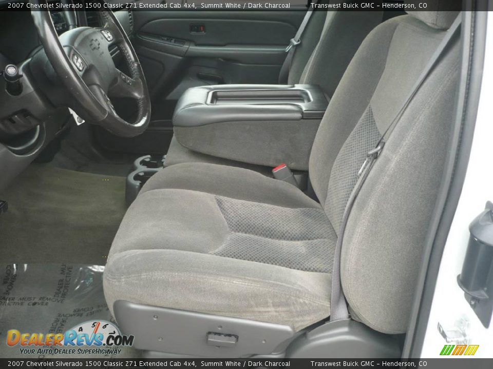 2007 Chevrolet Silverado 1500 Classic Z71 Extended Cab 4x4 Summit White / Dark Charcoal Photo #8