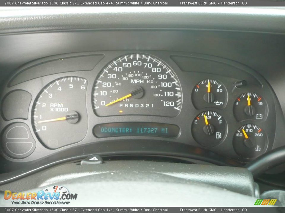 2007 Chevrolet Silverado 1500 Classic Z71 Extended Cab 4x4 Summit White / Dark Charcoal Photo #13