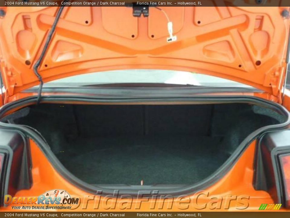 2004 Ford Mustang V6 Coupe Competition Orange / Dark Charcoal Photo #10