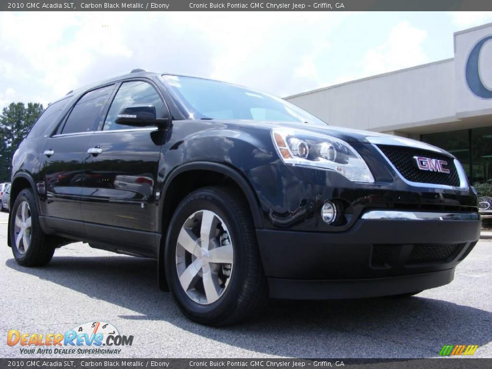 2010 GMC Acadia SLT Carbon Black Metallic / Ebony Photo #2