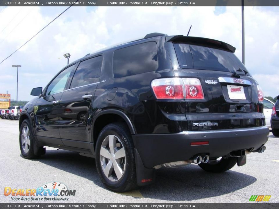 2010 GMC Acadia SLT Carbon Black Metallic / Ebony Photo #6