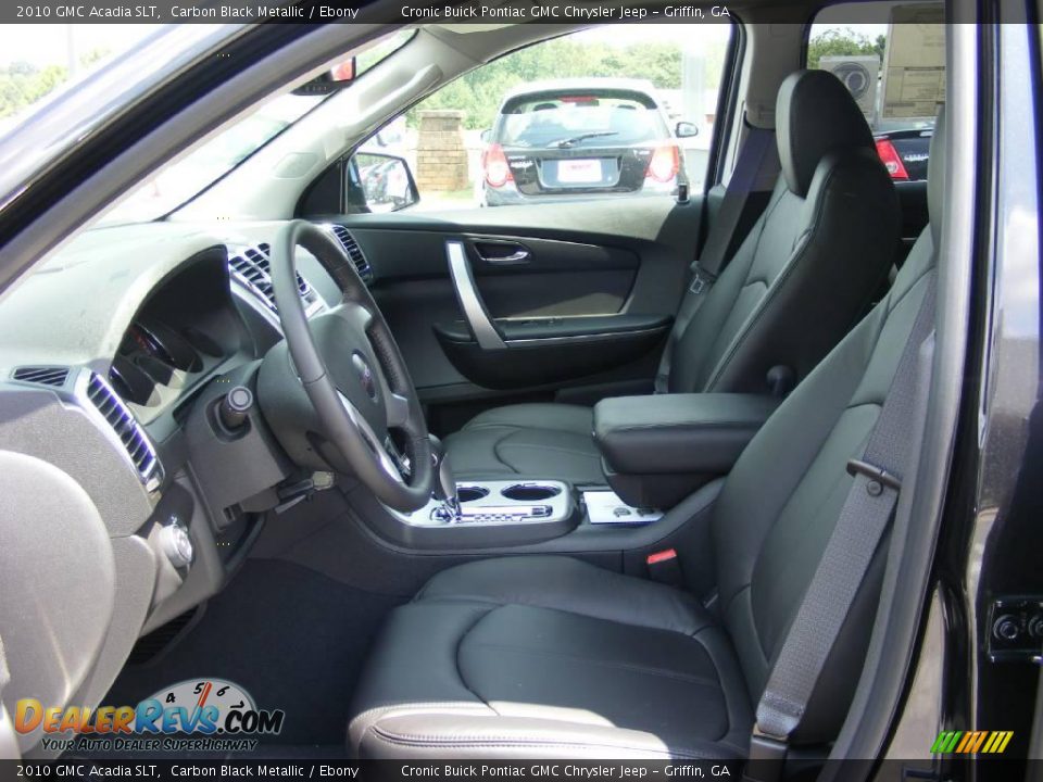2010 GMC Acadia SLT Carbon Black Metallic / Ebony Photo #11