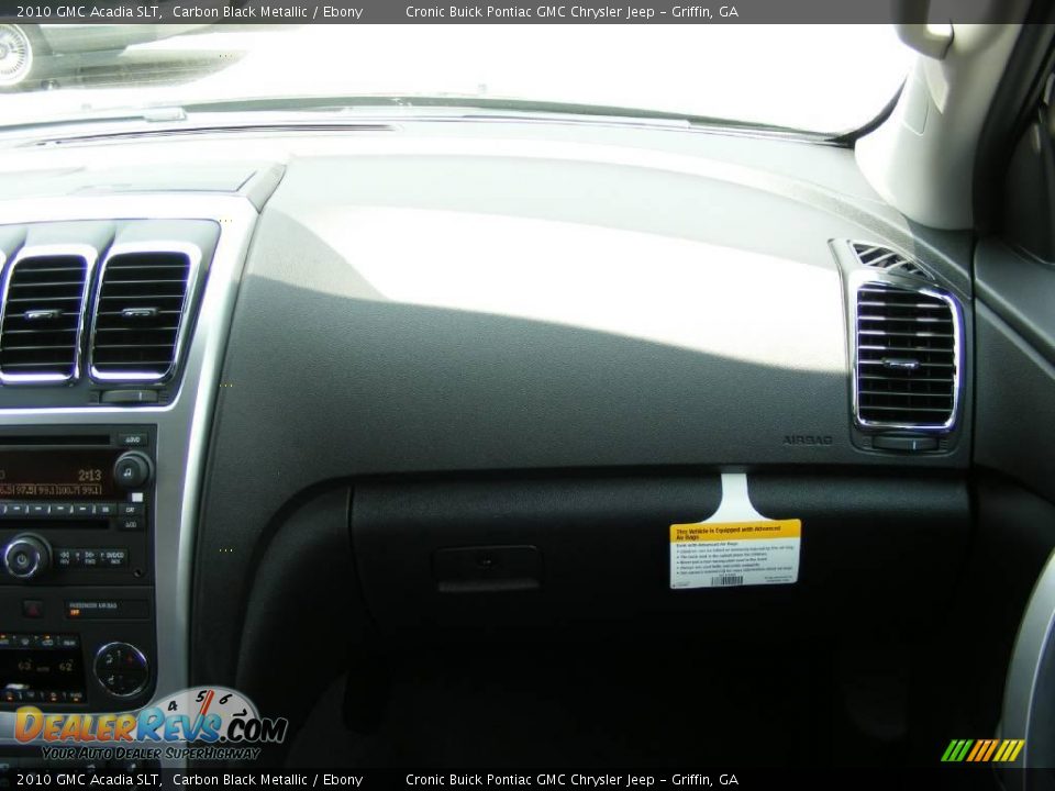 2010 GMC Acadia SLT Carbon Black Metallic / Ebony Photo #17