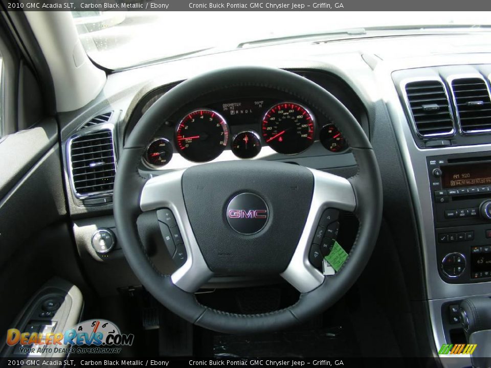 2010 GMC Acadia SLT Carbon Black Metallic / Ebony Photo #19