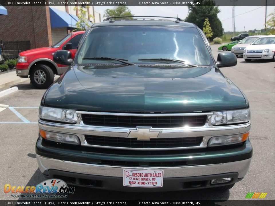 2003 Chevrolet Tahoe LT 4x4 Dark Green Metallic / Gray/Dark Charcoal Photo #3