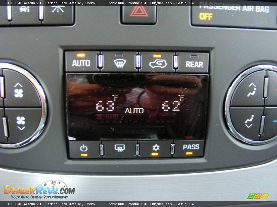2010 GMC Acadia SLT Carbon Black Metallic / Ebony Photo #22